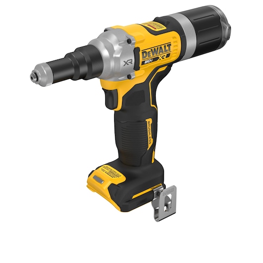 DEWALT 20V MAX XR(®) 1/4 Rivet Tool top front angled view (tool only)