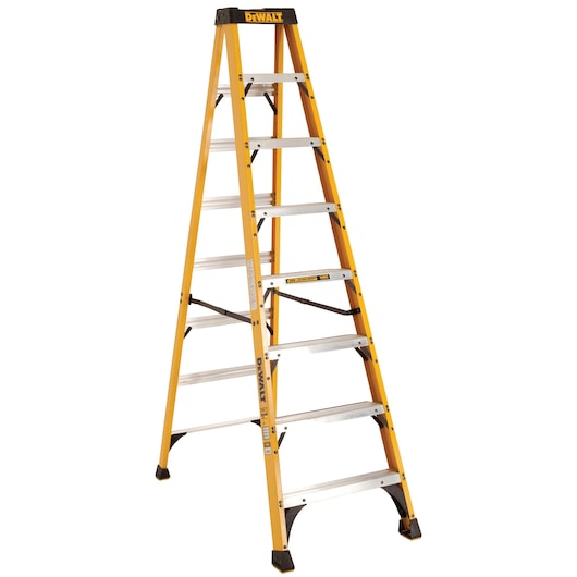 8 foot Fiberglass Step Ladder 300 pound Load Capacity.