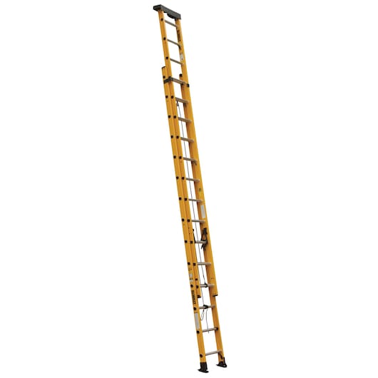 28 foot Fiberglass Extension Ladder 300 pound Load Capacity.